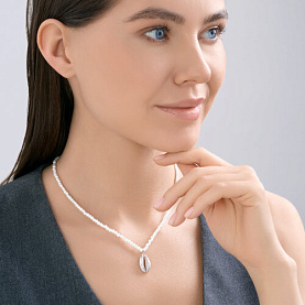 Колье SOKOLOV - Серебро 925, Жемчуг имитация (арт. 94071321)