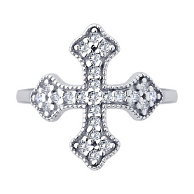 Кольцо SOKOLOV - Серебро 925, Фианит (арт. 94014407)