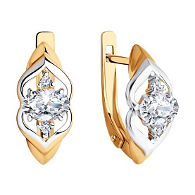 Серьги SOKOLOV - Серебро 925, Фианит (арт. 93020718)