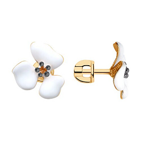 Серьги SOKOLOV - Серебро 925, Эмаль (арт. 93021174)