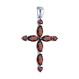 Подвеска SOKOLOV - Серебро 925, Гранат (арт. 92030751)