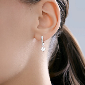 Серьги Diamant - Серебро 925, Фианит (арт. 94-121-00043-1)