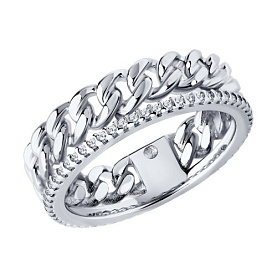 Кольцо SOKOLOV - Серебро 925, Фианит (арт. 94014232)