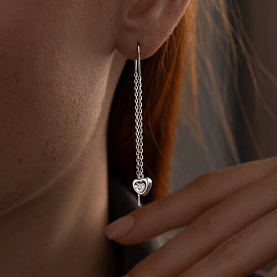 Серьги SOKOLOV - Серебро 925, Фианит (арт. 94026029)