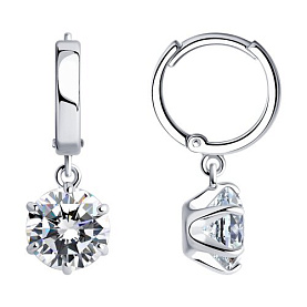 Серьги SOKOLOV - Серебро 925, Swarovski (арт. 89020151)