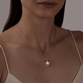 Подвеска SOKOLOV - Золото 585, Жемчуг культивированный, Фианит (арт. 793092)