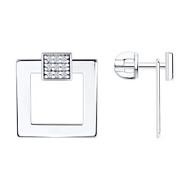 Серьги Diamant - Серебро 925, Фианит (арт. 94-122-00017-1)