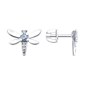 Серьги Diamant - Серебро 925, Фианит (арт. 94-122-02197-1)