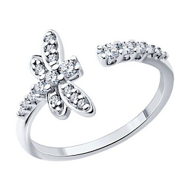 Кольцо SOKOLOV - Серебро 925, Фианит (арт. 94013842)