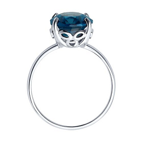 Кольцо SOKOLOV - Серебро 925, Синтетический ситалл , Фианит (арт. 92014269)
