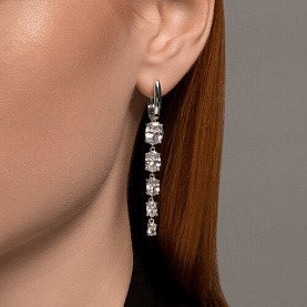 Серьги SOKOLOV - Серебро 925, Фианит (арт. 94026180-91)