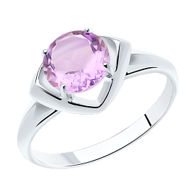 Кольцо Diamant - Серебро 925, Аметист (арт. 94-310-00783-2)