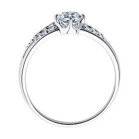 Кольцо SOKOLOV - Серебро 925, Фианит (арт. 94012243)