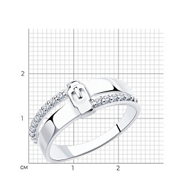 Кольцо Diamant - Серебро 925, Фианит (арт. 94-110-00801-1)