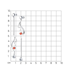 Серьги SOKOLOV - Серебро 925, Фианит, Эмаль (арт. 94024065)