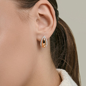 Серьги SOKOLOV - Золото 585, Фианит (арт. 0200949)