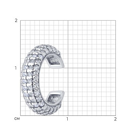 Серьга SOKOLOV - Серебро 925, Фианит (арт. 94170385)