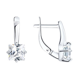 Серьги SOKOLOV - Серебро 925, Фианит (арт. 94027586)