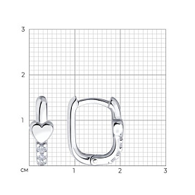 Серьги SOKOLOV - Серебро 925, Фианит (арт. 94026871)