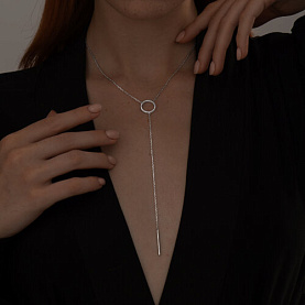 Колье SOKOLOV - Серебро 925, Фианит (арт. 94070672)