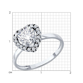 Кольцо Diamant - Серебро 925, Фианит (арт. 94-110-00122-2)