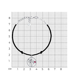 Браслет SOKOLOV - Серебро 925, Синтетический рубин (арт. 94051167)