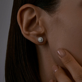 Серьги SOKOLOV - Серебро 925, Фианит (арт. 94025794)