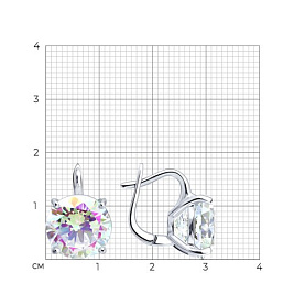 Серьги Diamant - Серебро 925, Фианит (арт. 94-120-01249-1)