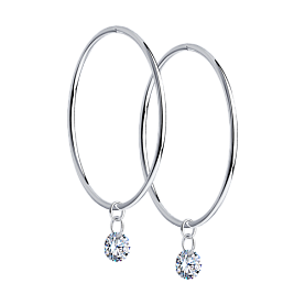 Серьги SOKOLOV - Серебро 925, Фианит (арт. 94024480)