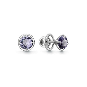 Серьги Дар - Серебро 925, Синтетический александрит (арт. С-5237рс946)