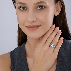Кольцо SOKOLOV - Серебро 925, Фианит (арт. 94014604)