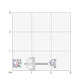 Серьги Diamant - Серебро 925, Фианит (арт. 94-122-02458-1)
