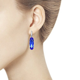Серьги SOKOLOV - Серебро 925, Swarovski (арт. 94022110)