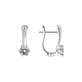 Серьги SOKOLOV - Серебро 925, Фианит (арт. 94025264)