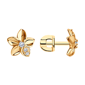 Серьги Diamant - Серебро 925, Фианит (арт. 93-122-01636-1)