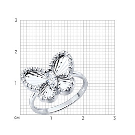 Кольцо SOKOLOV - Серебро 925, Фианит (арт. 94014947)