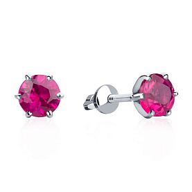 Серьги Platinum Lab. - Платина 950 (арт. ПС-088Р-02)