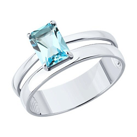 Кольцо SOKOLOV - Серебро 925, Топаз (арт. 92014721)