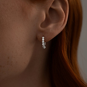 Серьги SOKOLOV - Серебро 925, Фианит (арт. 94025858)