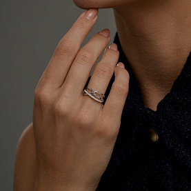 Кольцо SOKOLOV - Серебро 925, Фианит (арт. 94014845)