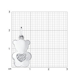 Подвеска SOKOLOV - Серебро 925, Фианит (арт. 94031224)