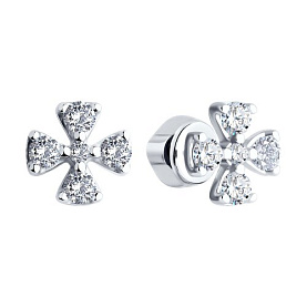 Серьги SOKOLOV - Серебро 925, Фианит (арт. 94026452)