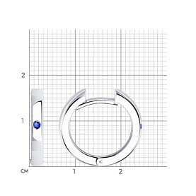 Серьги SOKOLOV - Серебро 925, Фианит (арт. 94024466)