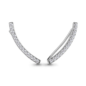 Серьги Аквамарин - Серебро 925, Фианит (арт. 400081А.5)