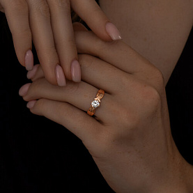 Кольцо SOKOLOV - Серебро 925, Фианит (арт. 93010776)