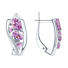 Серьги SOKOLOV - Серебро 925, Аметист (арт. 92021809)