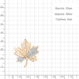 Брошь Аквамарин - Серебро 925, Фианит (арт. 77501А.6)