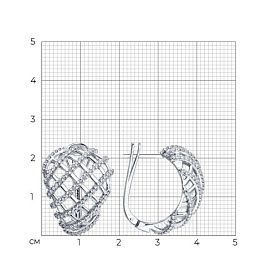 Серьги SOKOLOV - Серебро 925, Фианит (арт. 94027520)