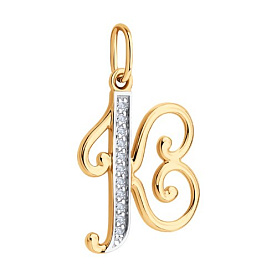 Подвеска Diamant - Золото 585, Фианит (арт. 51-130-02892-1)