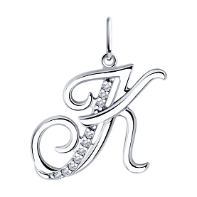 Подвеска Diamant - Серебро 925, Фианит (арт. 94-130-01373-1)